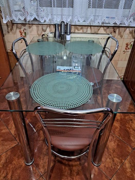 Szklany stół stan bardzo dobry