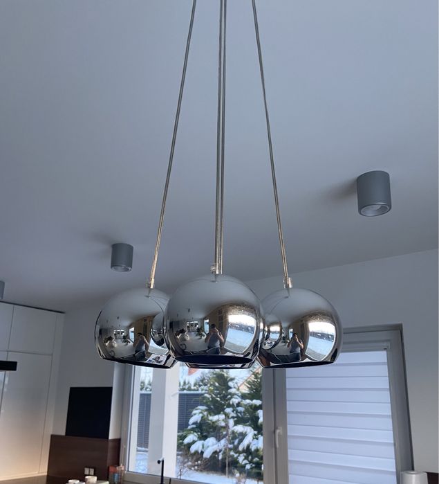 Lampa cztery kule chrom