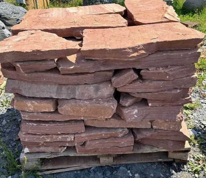 CZERWONY PIASKOWIEC Płyty Ścieżka Kaskada Oczko Wodne Kamień Ogrodowy