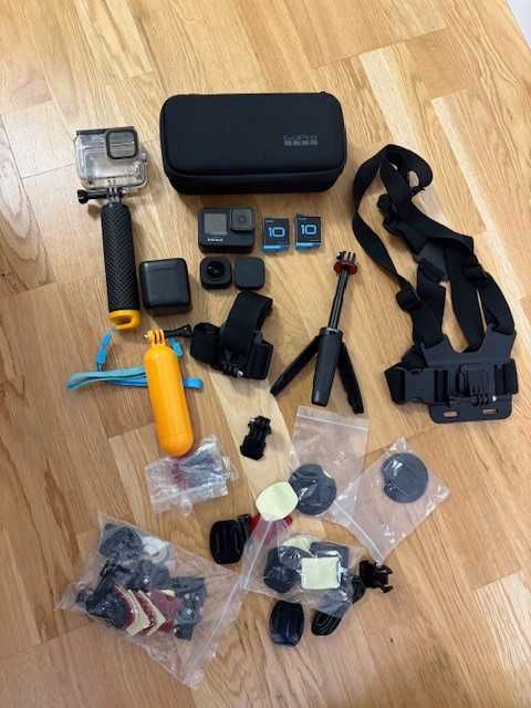 GoPro HERO 9 Black – idealny stan + Max Lens + MEGA bogaty zestaw!