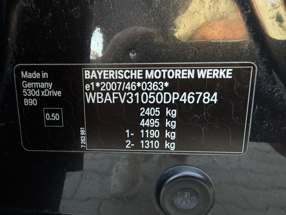 BMW 5 F10 3.0dX 2012 Максимальна комплектація М пакет