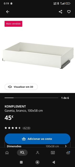 3 Gavetas IKEA 100cm