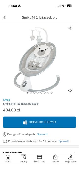Lezaczek bujaczek Smiki