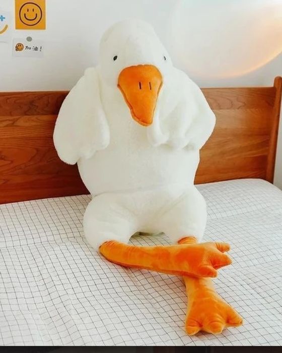 Великий плюшевий м'який плюшевий гусак-обіймусь