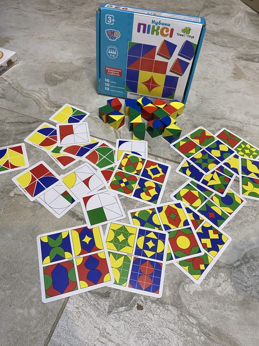 развивающая игра Кубики Пикси, кубики піксі