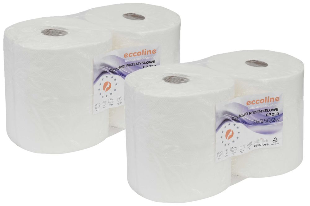 Ręcznik Papierowy 4 rolki po 250m 100% Celuloza