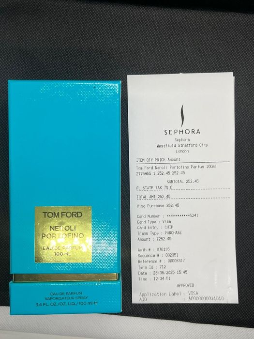 Perfume Tom Ford neroli Porto fino