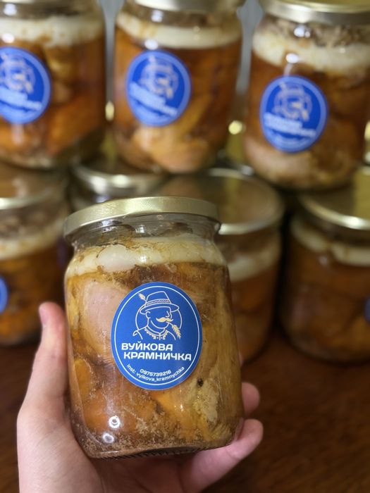 Справжня домашня тушонка зі свинини - крафтове виробництво (525 грам)