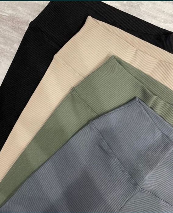 Базові лосіни в рубчик!Весна/осінь. Легінси жіночі. Турція. Тренд 2025