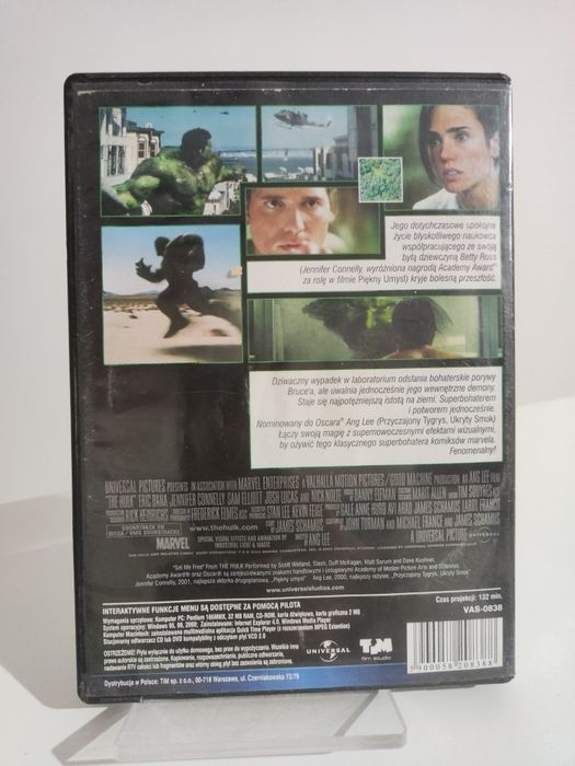 Hulk - płyta VCD