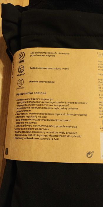 Campus Kurtka Męska Softshell Wodoodporna XXL