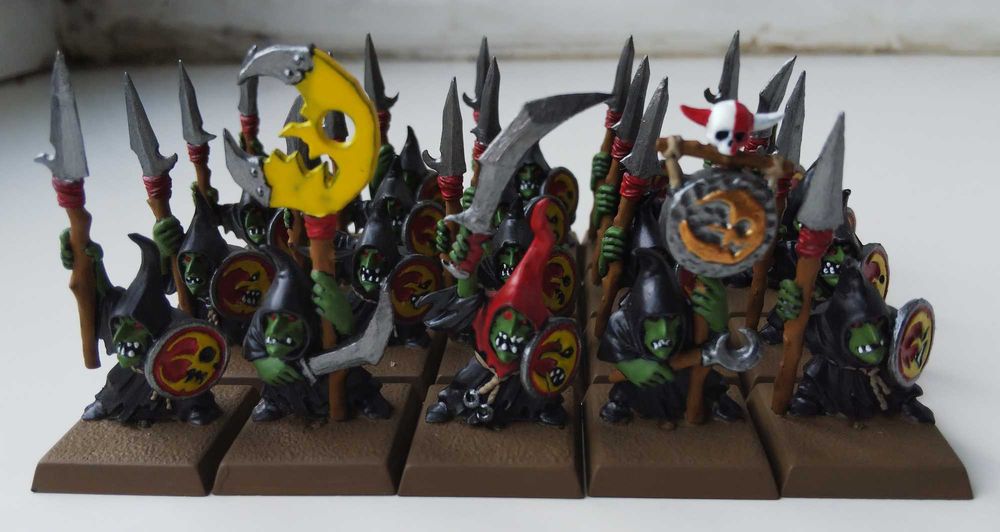 Orcs&Goblins Warhammer FB. Night Goblins Spearmen regiment.