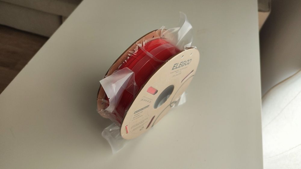 1 kg Filamento PLA vermelho Elegoo