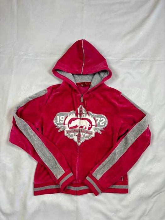 Bluza welurowa Damska Ecko y2k affliction avant garde boxy opium