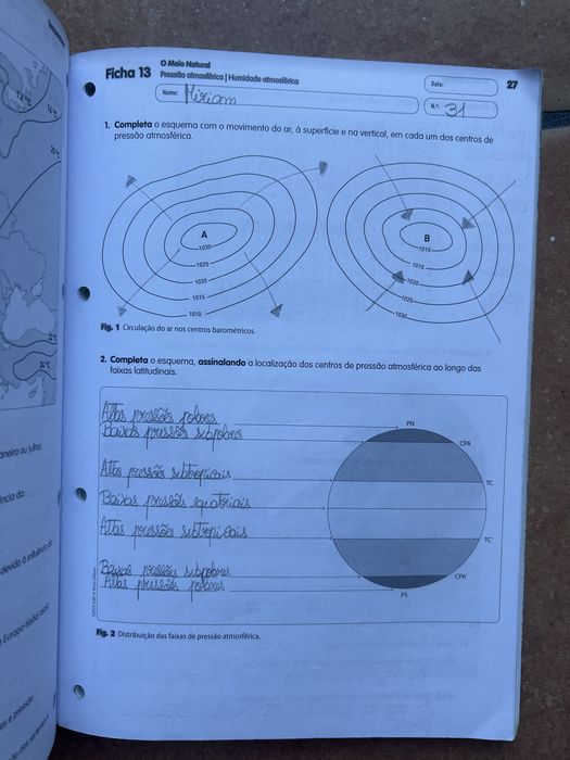 Caderno de atividades Geografia 7