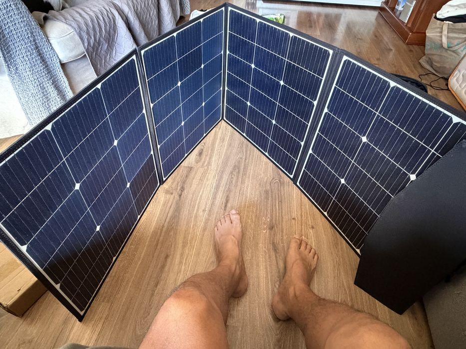 Painel solar novo 200w/18v