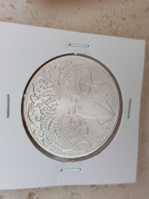 Moeda 7,5€ Portugal,  Foral de Ponte de Lima proof e corrente