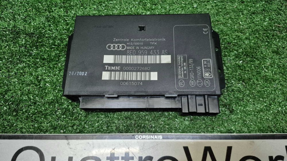 Modulo Centralina Conforto Audi A4 B6 8E e A4 B7 8E 2000 a 2008 8E0959433AS