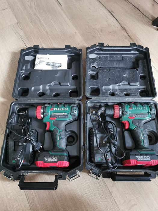 Parkside Pabs 16 A2 - zestaw dwie wkretarki