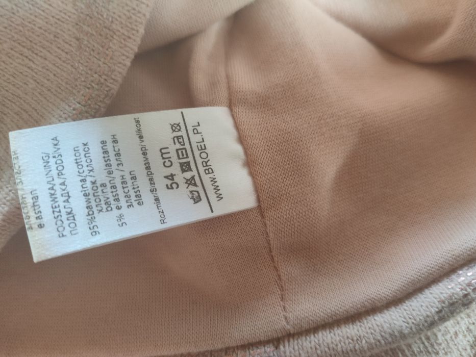 Dziewczęca czapka i komin rozmiar 54