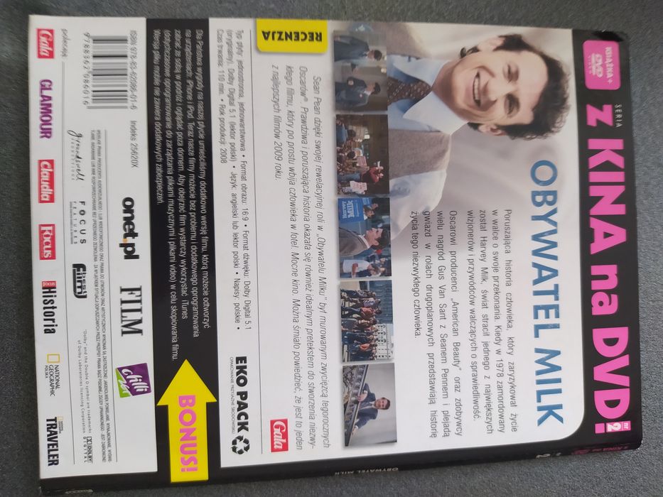 Film DVD Obywatel Milk dramat Oscarowy film Dean Penn