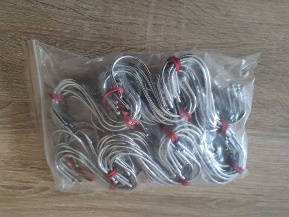 Гачок S-подібний подвійний тримач з нержавійки навісний набір 10 шт