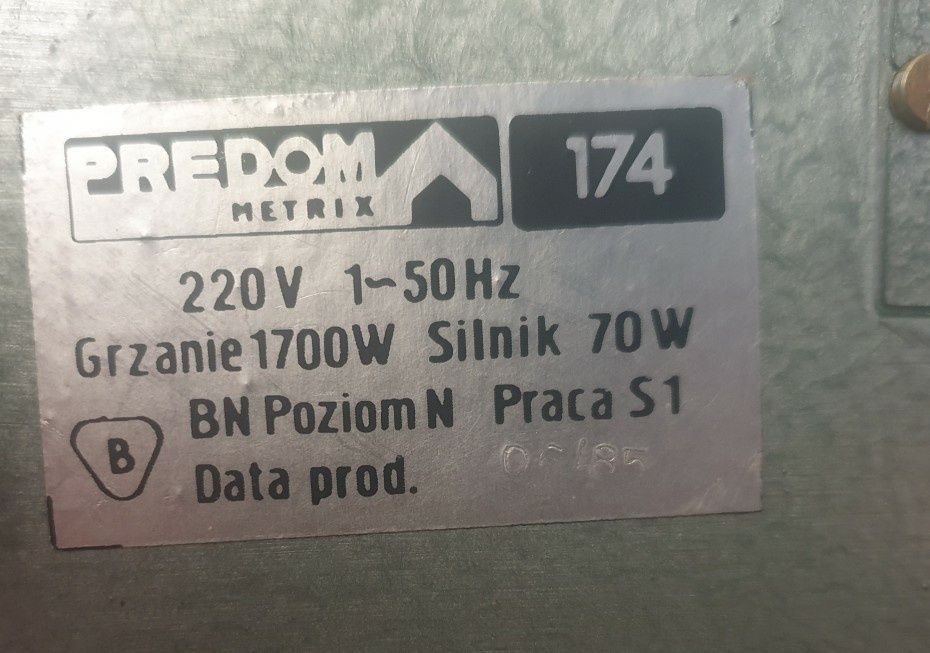 Prasowalnica/maglownica PREDOM METRIX  PRL