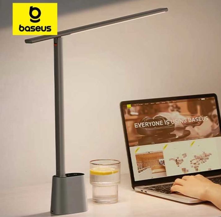 Настільна лампа Baseus LED Desk Lamp Grey | Cipa | HOBA