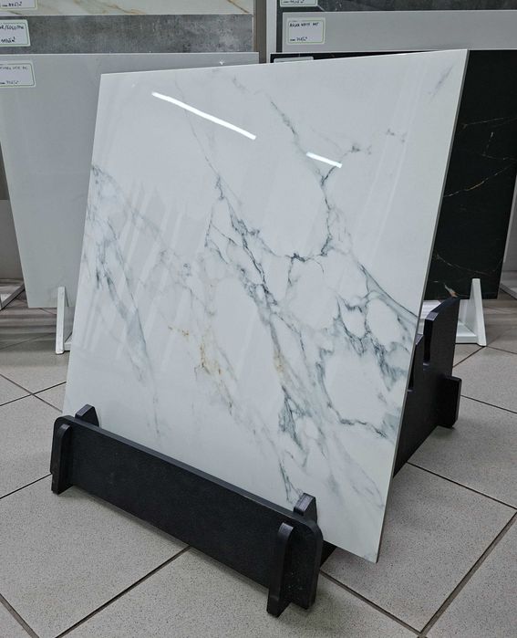 Gres łazienkowy polerowany Carrara 60x60 Gat I | GRES WYTRZYMAŁY
