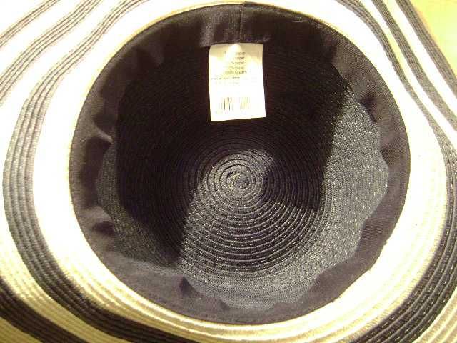 Starocie z PRL - Kapelusz przeciwsłoneczny = plażowy rozmiar 57-58 cm