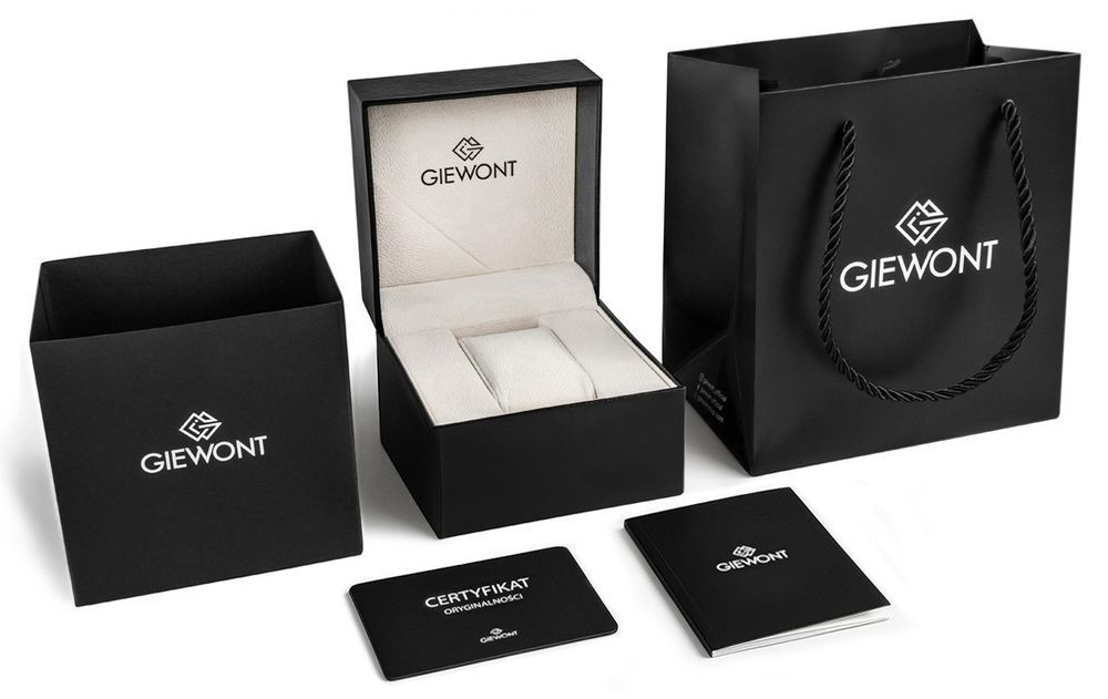 Zegarek Męski Giewont Chronograph Sapphire Czarno Złoty GW6310-A4