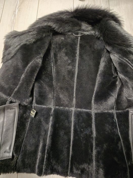 Кожаная дубленка