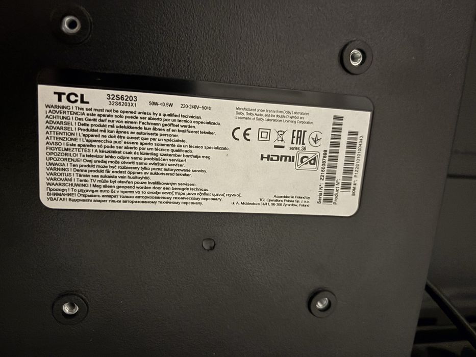 Telewizor uszkodzona matryca