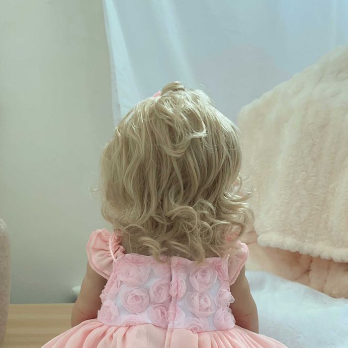 PRZEPIĘKNA Lalka Z Długimi Blond Włoskami RZECZYWISTE Zdjęcia