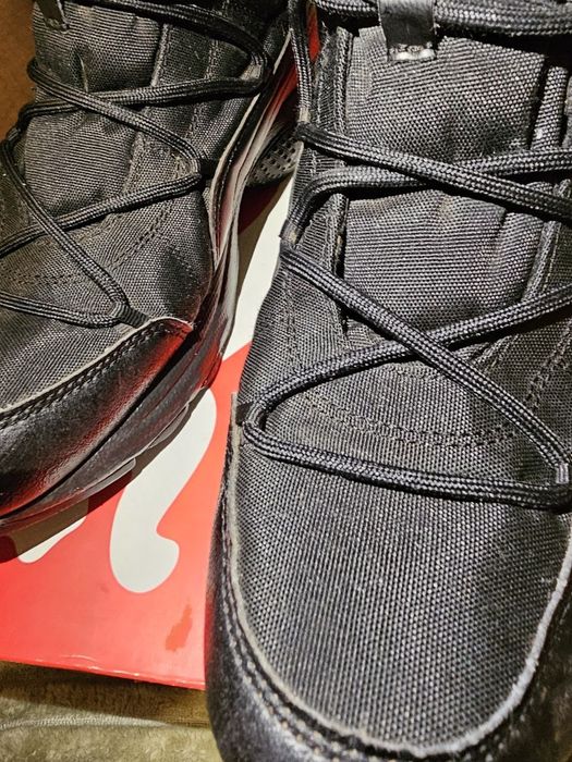 Кроссовки ботинки Puma пума зимние мужские soft foam + кожа черные