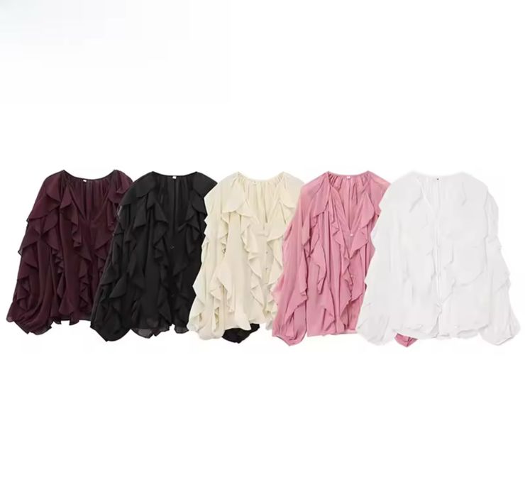 Блузка з рюшами у стилі Zara