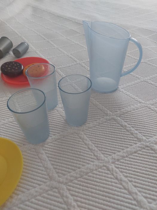 Kit de utensilios de cozinha e alimentos