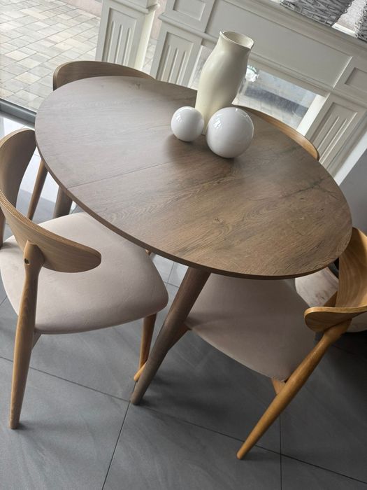 Zestaw Krzeseł Drewnianych 4 szt