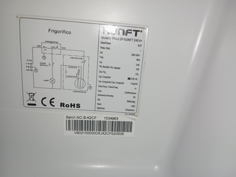 Frigorífico Kunft Usado
