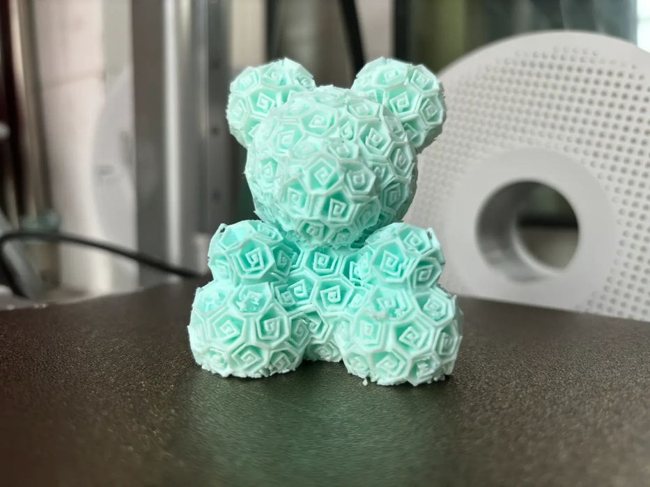 Urso de Rosa - Decoração Premium