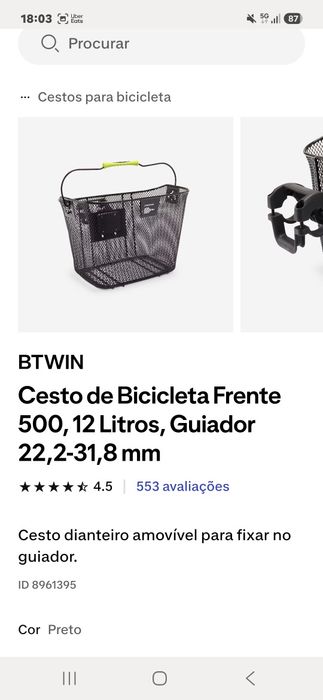 Cesto de bicicleta