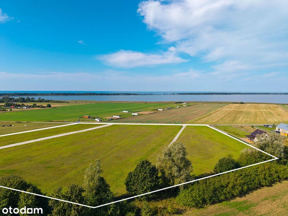 Działka z panoramicznym widokiem na morze i jezioro
