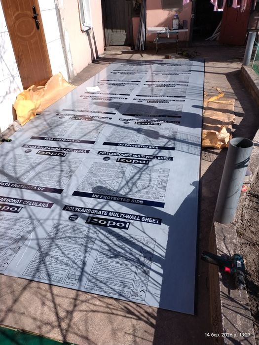 Поликарбонат сотовый графит 6*2,1м