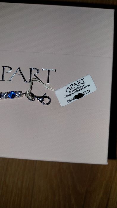 Srebrna bransoletka z cyrkoniami