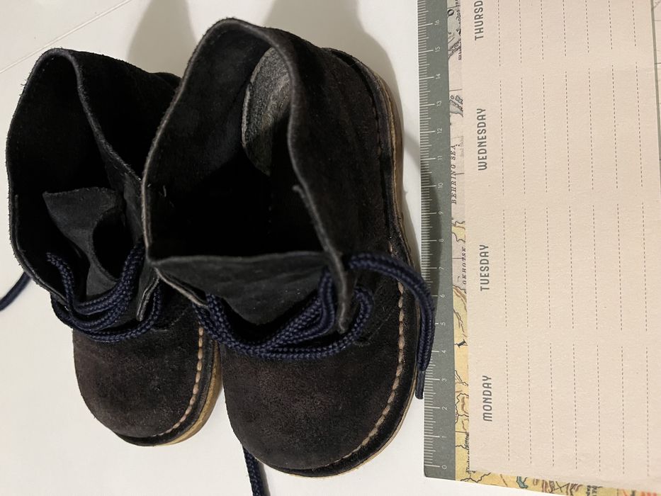 Botas camurça azul escura tamanho 23