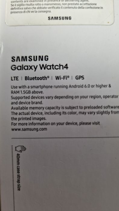 Smartwatch SAMSUNG Galaxy Watch 4 LTE 40mm różowo-złoty USZKODZONY
