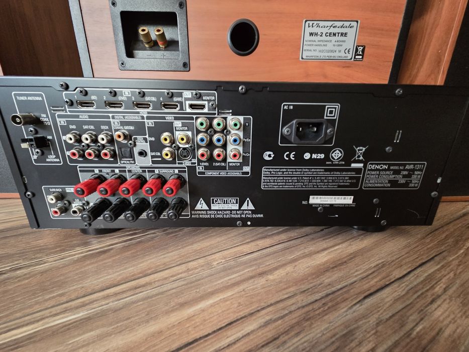 Kino domowe Denon AVR 1311 Głośniki Wharfedale