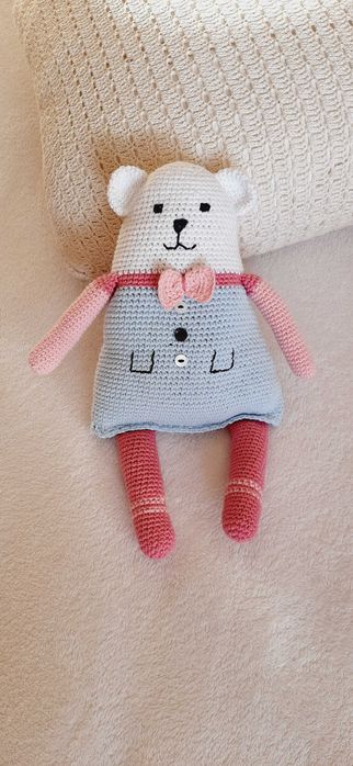 Gato ragdoll em crochet
