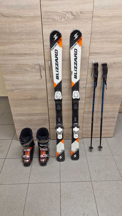 Narty zestaw narty buty kije dla dziecka komplet