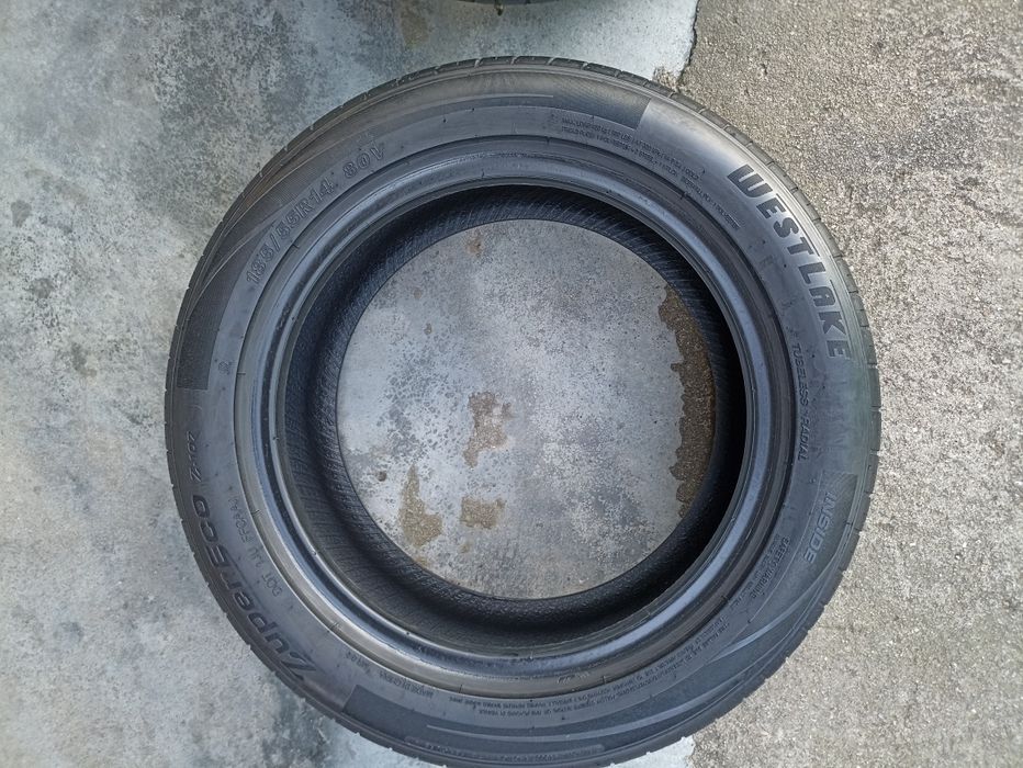 Par de pneus usados 185/55/14